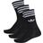 Adidas Originals Solid Crew Socks 3-pack - Black/White