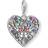 Thomas Sabo Love & Peace Pendant - Silver/Multicolour