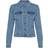 Vero Moda Hot Soya Short Denim Jacket - Blue/Light Blue Denim