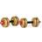 York Fitness Adjustable Vinyl Spinlock Dumbbell Set 12kg