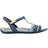 Clarks Tealite Grace Navy Nubuck Sandalen - Blauw/Grijs