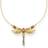 Thomas Sabo Dragonfly Large Necklace - Gold/Multicolour