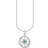 Thomas Sabo Compass Necklace - Silver/Turquoise/White