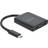 DeLock Splitter USB C-2HDMI M-F 0.2m
