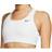 NIKE Medium Support Swoosh Sports Bra - White/Black