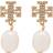 Tory Burch Kira Drop Earrings - Gold/Pearl/Transparent