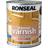 Ronseal Quick Dry Interior Varnish Satin Wood Protection Clear 0.75L