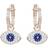 Swarovski Symbolic Evil Eye Hoops - Rose Gold/Blue/Transparent