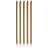 Ginger Ray Decor Tall Candles Gold 24-pack