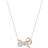 Swarovski Lifelong Bow Pendant Necklace - Rose Gold/Silver/Transparent