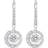 Swarovski Sparkling Dance Earrings - Silver/White