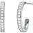 Michael Kors Mercer Link Earrings - Silver/White