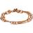 Fossil Rondel Wrist Wrap Bracelet - Brown/Rose Gold/Transparent