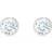 Swarovski Tennis Pierced Stud - Silver/White