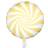 PartyDeco Foil Ballons Candy White/Light Yellow