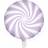 PartyDeco Foil Ballons Candy White/Light Lilac