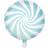 PartyDeco Foil Ballons Candy White/Light Blue