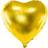 PartyDeco Foil Ballons Heart 61cm Gold