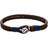 Tommy Hilfiger Logo Button Bracelet - Silver/Brown