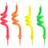 PartyDeco Decor Birthday Candles Curl Mix 4-pack