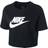 NIKE Women's Sportswear Essential Cropped T-shirt - Black/White