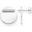 Thomas Sabo Together Disc Ear Studs - Silver/White