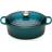 Le Creuset Deep Teal Signature Cast Iron Oval with lid 4.7 L