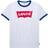 Levi's Kid's Batwing Ringer Tee - White/White (865850105)