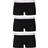 DSquared2 Cotton Stretch Trunk 3-Pack - Black