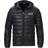 EA7 Train Core Light Down Hoodie Jacket - Black