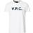 A.P.C. VPC Logo T-Shirt - White/Dark Navy Men's