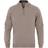 Stenströms Merino Half Zip Knitted Top - Mud Brown