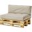 Silja Pallehynde Stolehynde Grøn, Grå, Beige (120x80cm)