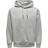 Only & Sons Solid Hoodie - Gray/Light Gray Melange