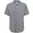 Only & Sons Striped Short Sleeved Shirt - Blue/Dress Blues