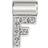 Nomination Seimia with Letter F Pendant - Silver/White