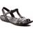 Clarks Tealite Grace Black Leather Sandalias - Female