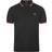 Fred Perry Twin Tipped Polo Shirt - Black/Rust/Rust