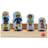 Character Fireman Sam Wooden Figures 4 Pack