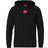 HUGO BOSS Regular Fit French Terry with Logo Patch Hoodie - Black