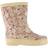 Wheat Alpha Rubber Boots - Rose Flowers