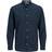 Jack & Jones Button Down Linen Shirt - Blue/Navy blazer