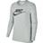 Nike Women's Sportswear Long-Sleeve T-shirt - Dark Grey Heather/Black