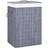 vidaXL Bamboo Laundry Basket Grey