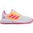 adidas Junior CourtJam X - Cloud White/Screaming Pink/Acid Orange