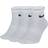 NIKE Everyday Lightweight Training Ankle Socks 3-pack - White/Black