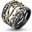 ByBirdie Benedict Ring - Silver/Gold/Diamonds