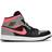 NIKE Air Jordan 1 Mid - Black/Hot Punch/Light Smoke Grey