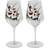 Nybro Crystal Skull Vinglas 35cl 2st