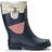 Tretorn Junior June Rubber Boot Blue/Pink/Grey Unisex